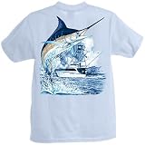Guy Harvey Marlin Boat T-Shirt