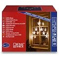 Konstsmide 1243-103 LED Sternenvorhang (7er-Set, 35 warm wei�e Dioden, 24V Au�entrafo, 1.05W, transparentes Kabel)