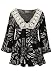 Avenue Plus Size Studded Crochet Trim Tie Dye Tunic
