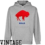 NFL Reebok Buffalo Bills Ash Classics Pullover Hoodie Sweatshirt (Small)