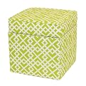 Kids' Floral Storage Ottoman - Lime