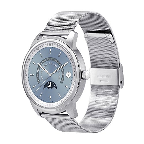 LEMFO LEM1 Smart Watch Bluetooth SmartWatch Fitness Tracker for iOS Android (Stainless Steel with Stainless Steel Mesh Band)