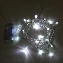 Battery LED Fairy Lights WHITE 20 Bulbs - Static