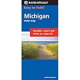 rand mcnally easy to fold michigan laminated rand mcnally easyfinder