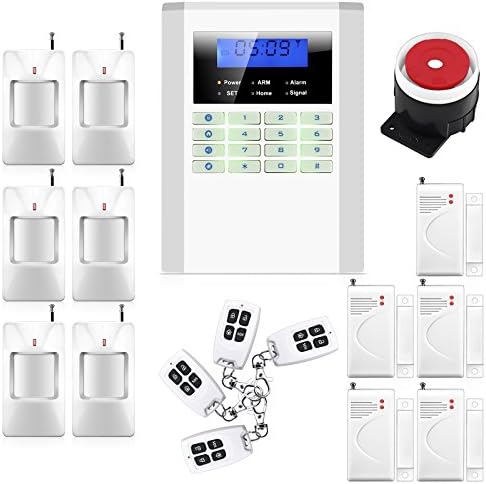 Home Security Alarm Smart Home Wireless/Wired GSM/PSTN Home Security Burglar Voice PIR Anti-theif Alarm System LCD Screen