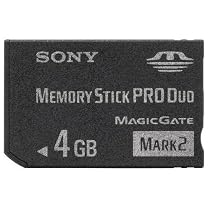 Sony 4 GB Memory Stick PRO Duo Flash Memory Card MSMT4G