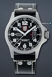 Luminox LU1828 Field Time Date 1800 Black Dial Black Leather Strap Men's Watch