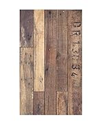 Huella deco Alfombra Bañada en Vinilo (Marrón)