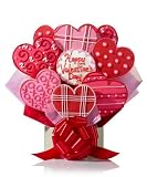 Gourmet Food : Fancy Hearts Cookie Bouquet, 12