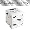 Congratulations Graduate Banner and Card Box Set Silver Foil Banner and Giant Card Box Set