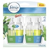represent Febreze Noticeables Gain Original Air Freshener Refill (2 Count; .879 Fl Oz Each), 1.758 Ounce (Packaging May Vary)