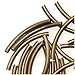 Antiqued Brass Curved Tube Noodle Beads 15mm (50 Beads)