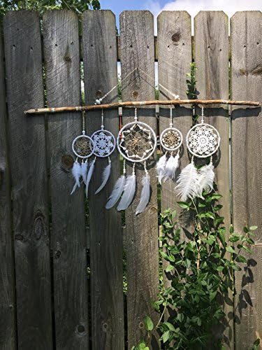 Wedding Dreamcatcher Mobile with 5 handmade Dreamcatchers