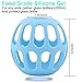 Kinps® High temperature resistant & organic material & Anti-drop and Anti-explosion Baby Bottle Holder baby Nursing Bottle Protector (Large, Blue)