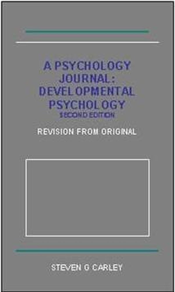 Amazon.com: A Psychology Journal: Developmental Psychology eBook ...