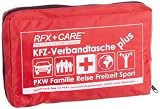 Zoom Produkt-Bild: RFX + Care FA200-5320716 KFZ-Verbandtasche rot, Inhalt nach DIN 13164 &sect; 35h STVZO + Beatmungsmaske + Pflaster + EXTRAS