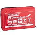 RFX + Care FA200-5320716 KFZ-Verbandtasche rot, Inhalt nach DIN 13164 � 35h STVZO + Beatmungsmaske + Pflaster + EXTRAS