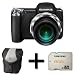 Olympus SP-810UZ Compact Digital Camera - Black + Case and 8GB Memory Card (14.0MP, 3.0 inch TFT, 36 x Wide Optical Zoom)