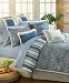 Tommy Bahama Batik Damask Marine Blue 4-Piece Comforter Set, Queen