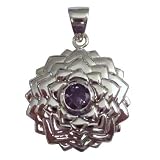 Sahasrara: The Crown Chakra Pendant - Sterling Silver Jewelry