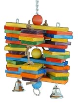 Super Bird Creations 11 by 7-Inch Woodpile Bird Toy, Large
