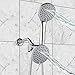 A-Flow8482; Rainfall and Waterfall Luxury 4.5 Shower Head 3 Function Showerhead - Chrome