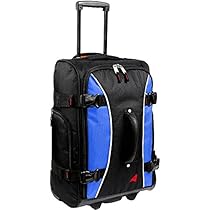 Athalon Luggage 21 Inch Hybrid Travelers Bag (One Size, Sea Blue/Black)
