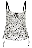 Torrid Plus Size Retro Chic By Torrid - Silver Sugar Skull Print Tankini