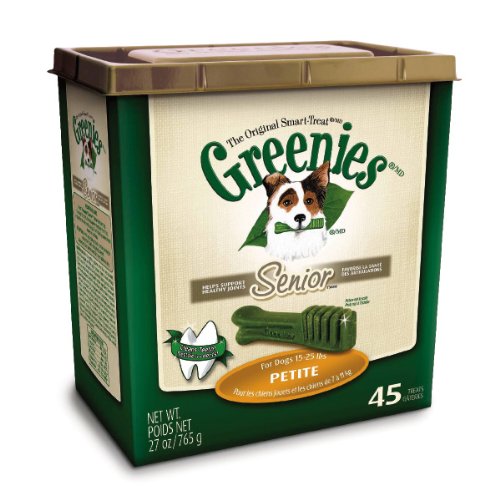 Huge save ondental for cats Greenies Senior Treat Tub-Pak, Petite, 27-Ounce