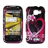 EMPIRE Exotic Heart Flower Design Snap-On Cover Case for Samsung Transform  ....
