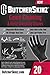 ButcherSkinz Field Dressing and Game Processing Heavy Duty Nitrile Gloves, One Size, Black (Pack of 20)