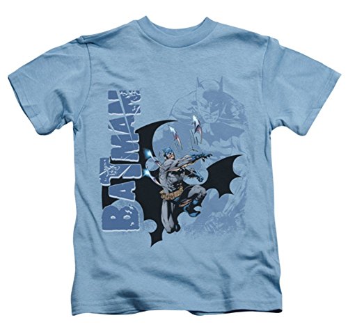 DC Batman Throwing Blades Juvy T-Shirt 4 Carolina Blue