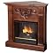 Michelle Gel Fuel Corner Fireplace - Mahogany Finish