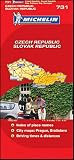 Michelin Road Map No. 731 Czech Republic, Slovak Republic, Scale 1:600,000