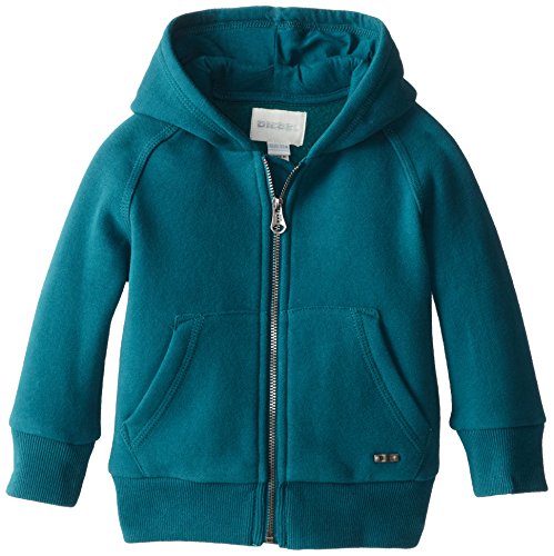 Diesel Baby-Boys Newborn Sicib Zip Hoodie with Wolf Graphic On Back