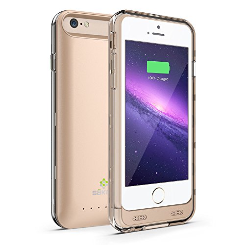 iPhone 6 Battery Case GOLD Säkra ✓ MFi Apple Certified ✓ Doubles Battery Life of Your iPhone 6 4.7 inches ✓ Impact Protection from Drops & Falls ✓ Rapid Charging Case w/ 3100mAh Capacity