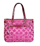 COACH DAISY MULTI SIGNATURE EMMA TOTE FUCHSIA F29307 SV/FX