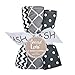 Trend Lab Ombre Gray Bouquet 5 Piece Wash Cloth Set