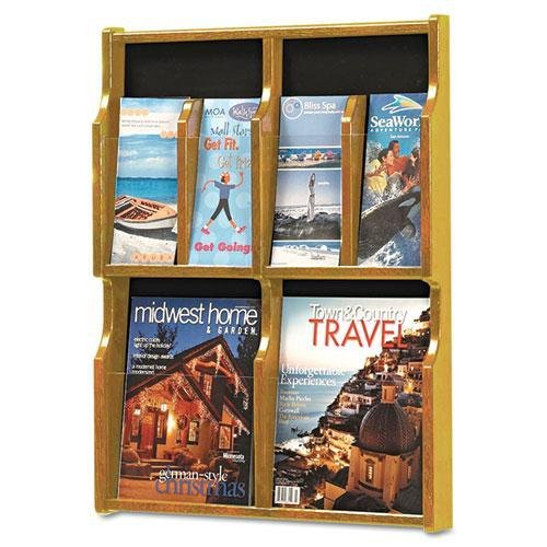SAFCO PRODUCTS 5704MO Expose Adj Magazine/Pamphlet Four Pocket Display, 20w x 26-1/4h, Medium Oak
SAFCO PRODUCTS 5704MO Expose Adj Magazine/Pamphlet Four Pocket Display, 20w x 26-1/4h, Medium Oak