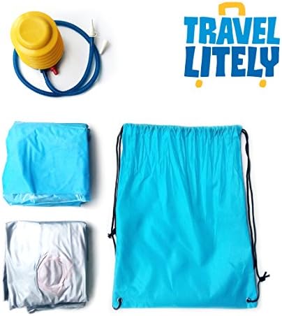 TravelLitely Pool Floats - Pool Loungers for Kids and Adults, Air Pump and Carrying Bag Included