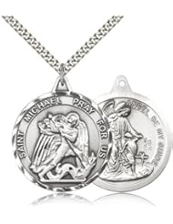 Sterling Silver St. Michael the Archangel Pendant