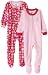 Gerber Love Blanket Sleepers Two Pack, Light Pink, 24 Months