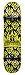 Darkstar Yellow Etch Full Size Complete Skateboard (7.6 -Inch)