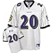 Ed Reed Jersey: Reebok White Replica #20 Baltimore Ravens Jersey - Medium