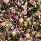 Miyuki Delica Seed Beads Mix 10/0 Lavender Garden Pink Green 8 GR