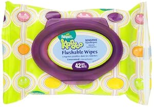 Pampers Kandoo Kandoo Flushable Wipes, Sensitive, Soft Tub , 42 Count (Pack of 12)