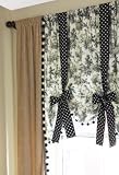 Town and Country Drapery Panels (Tan Velvet w/Pom Poms)