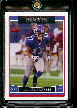 2006 Topps # 101 Plaxico Burress - New York Giants - NFL Football Cards