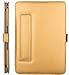 MOSISO PU Leather Case Only Compatible MacBook Air 13 Inch A1466 / A1369, Premium Quality Book Folio Protective Stand Cover Sleeve, Gold