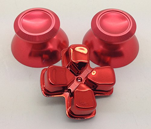 E-mods gaming® custom metal red thumbsticks analogue t…